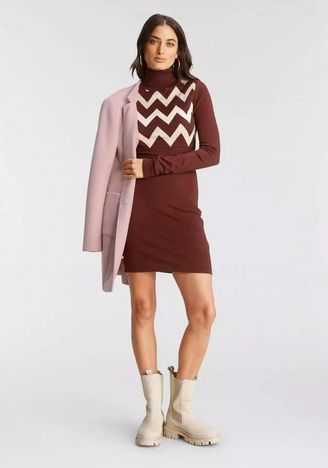 Melrose Strickkleid mit Zickzack-Muster - NEUE KOLLEKTION 7 Melrose Strickkleid mit Zickzack-Muster - NEUE KOLLEKTION – Bild 5