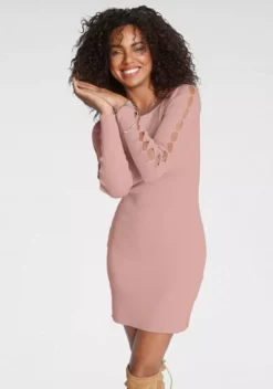 Melrose Strickkleid mit Ärmel Cut-Outs Rosa, Khaki 21 Melrose Strickkleid mit Ärmel Cut-Outs Rosa, Khaki -Melrose Verkaufsshop 07d5a19a 1001 5a1a af55 8c9d4ab0d991