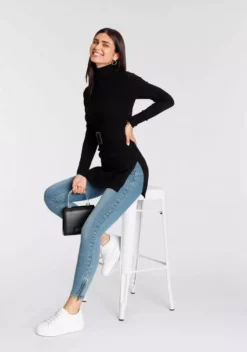 Melrose Longpullover mit Ziergürtel und Schlitzen 11 Melrose Longpullover mit Ziergürtel und Schlitzen -Melrose Verkaufsshop 081a75ca 29b9 5c89 8736 bd6400f7899b