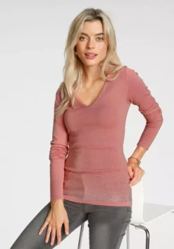 Melrose V-Ausschnitt-Pullover mit Strassdeko Hellgrün, Schwarz, Apricot 16 Melrose V-Ausschnitt-Pullover mit Strassdeko Hellgrün, Schwarz, Apricot -Melrose Verkaufsshop 089c008b 151c 5df6 a551 c745377ebfd6