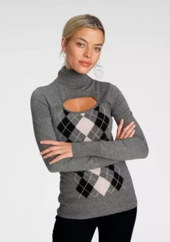 Melrose Rollkragenpullover mit Rauten-Muster 17 Melrose Rollkragenpullover mit Rauten-Muster -Melrose Verkaufsshop 09022ae9 d0df 5d5e a582 eebb7c405ac7