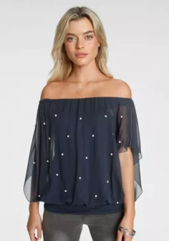 Melrose Chiffonbluse mit Zierperlen Marine, Rosa 23 Melrose Chiffonbluse mit Zierperlen Marine, Rosa -Melrose Verkaufsshop 0b4dd159 5211 50f6 b234 5f16530356cb