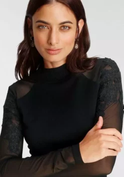 Melrose Stehkragenpullover mit Mesh und Blumen-Appliaktion - NEUE KOLEKTION 11 Melrose Stehkragenpullover mit Mesh und Blumen-Appliaktion - NEUE KOLEKTION -Melrose Verkaufsshop 0d261b80 f038 5119 9e63 3870f5c79b53