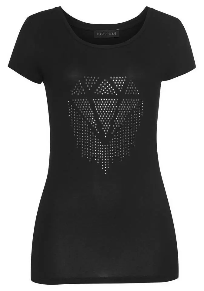 Melrose Rundhalsshirt mit Ziernieten 8 Melrose Rundhalsshirt mit Ziernieten – Bild 6