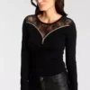 Melrose Rundhalspullover mit Spitze und Zierreißverschluss - NEUE KOLLEKTION 1 Melrose Rundhalspullover mit Spitze und Zierreißverschluss - NEUE KOLLEKTION -Melrose Verkaufsshop 0eefb720 5d1c 5b0e a8db ae006c783b33