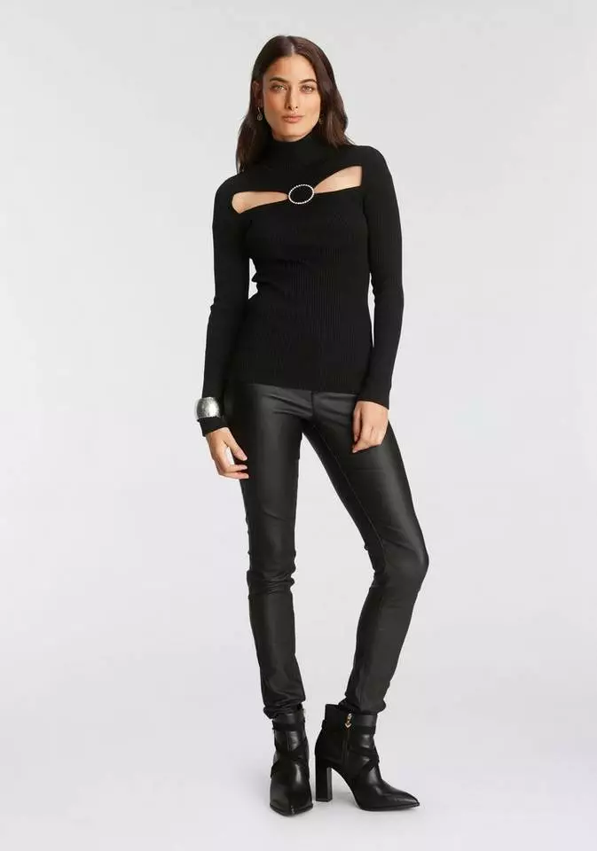 Melrose Rollkragenpullover mit Zierschnalle und Cut-Outs - NEUE KOLLEKTION 5 Melrose Rollkragenpullover mit Zierschnalle und Cut-Outs - NEUE KOLLEKTION – Bild 3