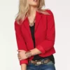 Melrose Kurzblazer Schwarz, Rot