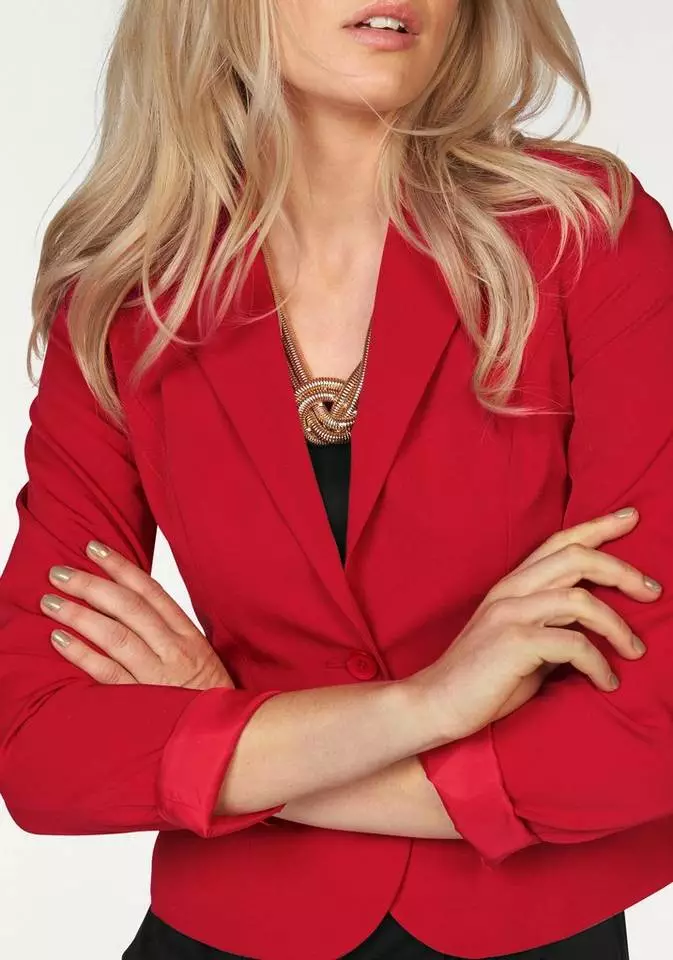 Melrose Kurzblazer Schwarz, Rot 5 Melrose Kurzblazer Schwarz, Rot – Bild 3