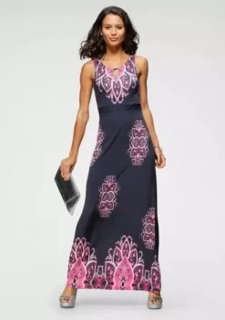 Melrose Maxikleid mit femininen Ornamenten