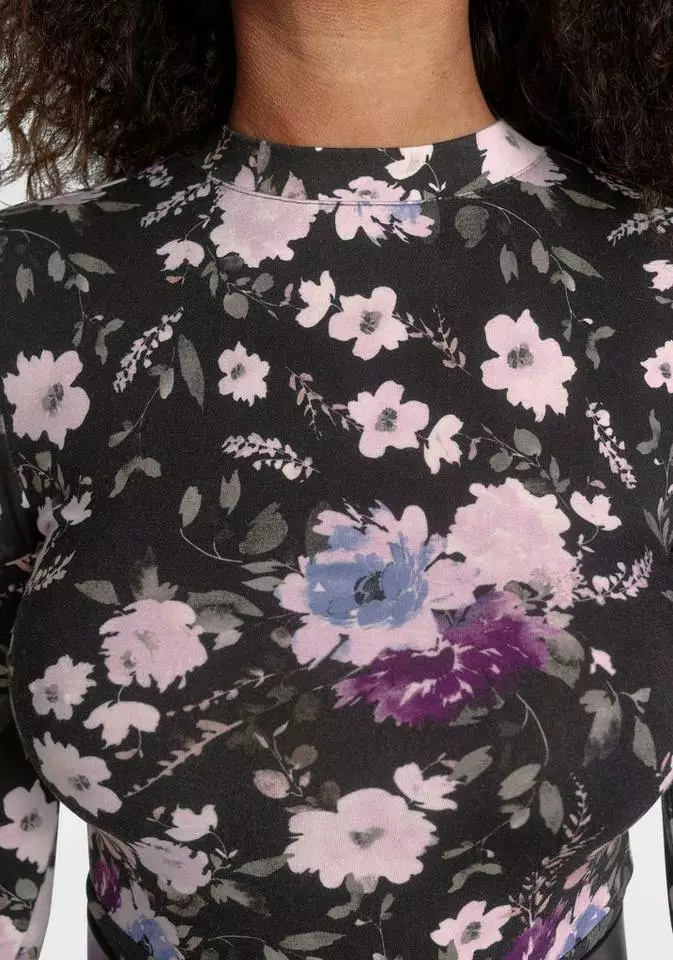 Melrose Jerseykleid mit verschiedenen Dessins Schwarz-geblümt, Rot-kariert 6 Melrose Jerseykleid mit verschiedenen Dessins Schwarz-geblümt, Rot-kariert – Bild 4