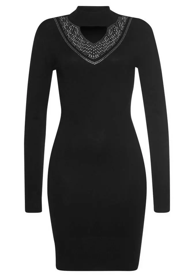 Melrose Strickkleid mit Glitzersteinen und Cut-Out 8 Melrose Strickkleid mit Glitzersteinen und Cut-Out – Bild 6