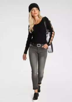 Melrose Rundhalspullover mit Zier-Schnürung am Ärmel 15 Melrose Rundhalspullover mit Zier-Schnürung am Ärmel -Melrose Verkaufsshop 1e8ae75e e10e 5621 afac a35dae8b030b