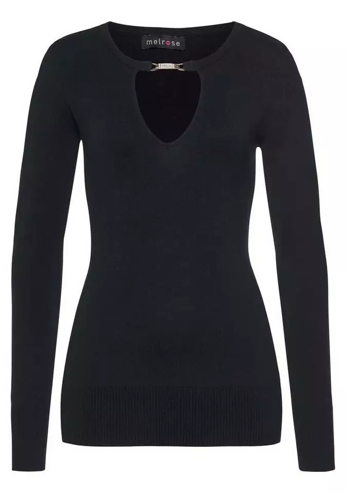 Melrose Strickpullover mit Glitzerschnalle 7 Melrose Strickpullover mit Glitzerschnalle – Bild 5