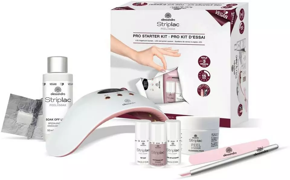 alessandro international UV-Nagellack-Set »STRIPLAC PEEL OR SOAK STANDARD STARTER KIT -VEGAN«, 9-tlg. 3 alessandro international UV-Nagellack-Set »STRIPLAC PEEL OR SOAK STANDARD STARTER KIT -VEGAN«, 9-tlg.