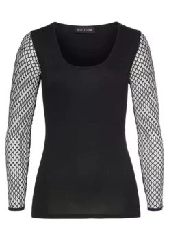 Melrose Rundhalsshirt mit elastischen Ärmeln aus Netz 15 Melrose Rundhalsshirt mit elastischen Ärmeln aus Netz -Melrose Verkaufsshop 25121ae9 ec57 5157 884a 714934e09e69