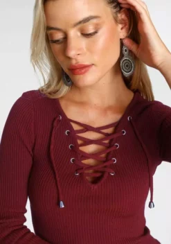 Melrose V-Ausschnitt-Pullover mit Schnürung 10 Melrose V-Ausschnitt-Pullover mit Schnürung -Melrose Verkaufsshop 2d488ec1 6776 57a5 8d1d 52a7846e19cd