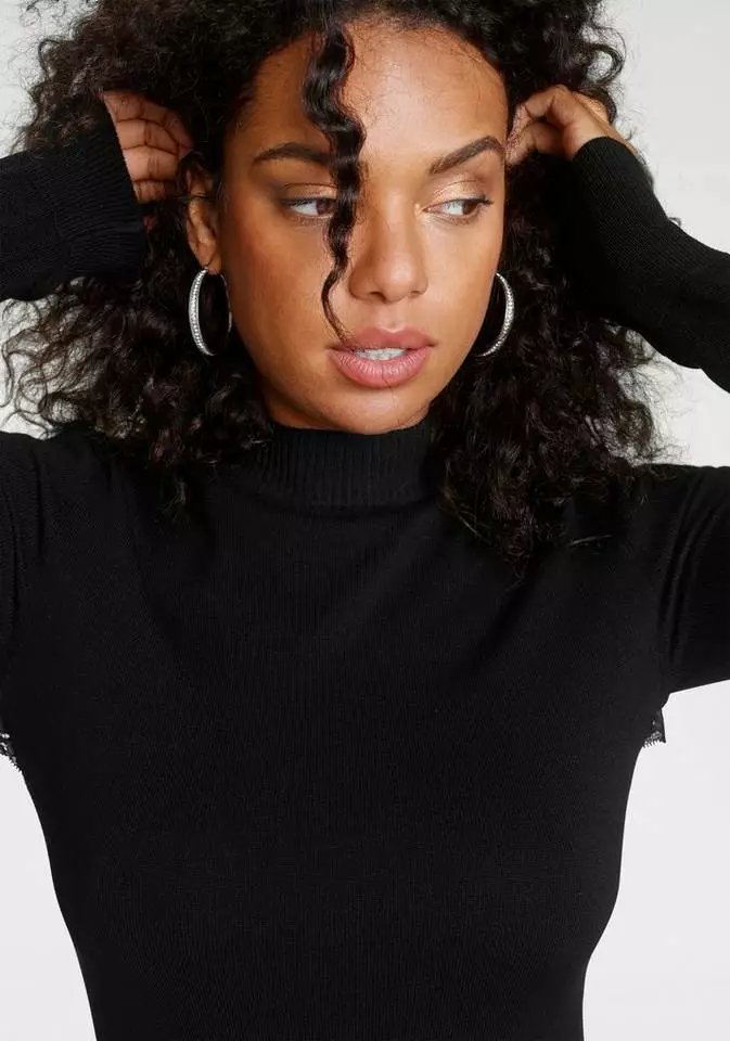 Melrose Strickkleid mit Spitze am Rücken 5 Melrose Strickkleid mit Spitze am Rücken – Bild 3