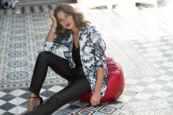 Melrose Lederimitathose mit Reißverschlüssen am Saum -Melrose Verkaufsshop 31252243