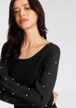 Melrose Rundhalspullover mit Chiffon-Ärmeln und Zierperlen - NEUE KOLLEKTION 12 Melrose Rundhalspullover mit Chiffon-Ärmeln und Zierperlen - NEUE KOLLEKTION -Melrose Verkaufsshop 3322fea3 650b 51bc 9015 c7061ab5b6c5