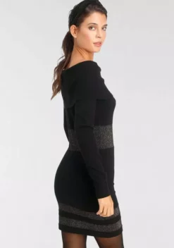 Melrose Strickkleid mit Streifen aus weichem Glanzgarn - NEUE KOLLEKTION 11 Melrose Strickkleid mit Streifen aus weichem Glanzgarn - NEUE KOLLEKTION -Melrose Verkaufsshop 3406b142 c562 556a b209 31ae12e87639