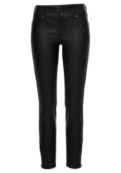 Melrose Lederimitathose mit Reißverschlüssen am Saum -Melrose Verkaufsshop 34852614