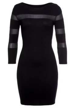 Melrose Strickkleid mit transparenten Streifen 12 Melrose Strickkleid mit transparenten Streifen -Melrose Verkaufsshop 36060891