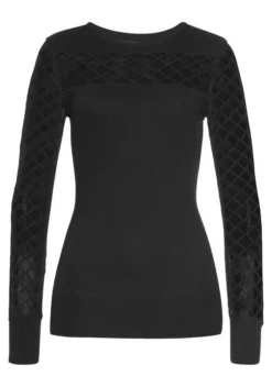 Melrose Rundhalspullover mit Grafik-Mesheinsatz - NEUE KOLLEKTION 12 Melrose Rundhalspullover mit Grafik-Mesheinsatz - NEUE KOLLEKTION -Melrose Verkaufsshop 36df5f0e 8912 57a0 a068 d52745ee0f18