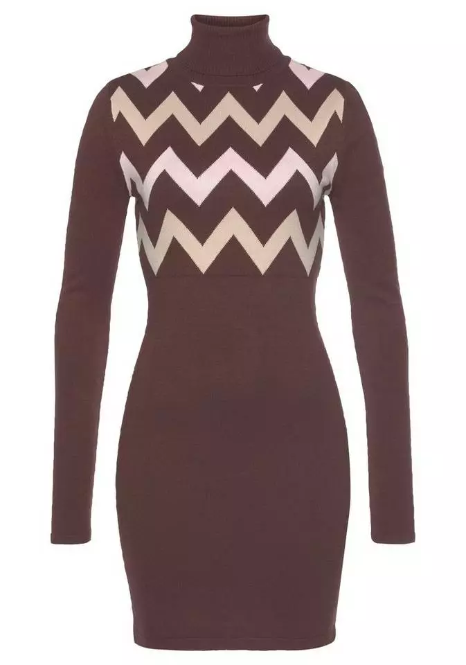 Melrose Strickkleid mit Zickzack-Muster - NEUE KOLLEKTION 6 Melrose Strickkleid mit Zickzack-Muster - NEUE KOLLEKTION – Bild 4