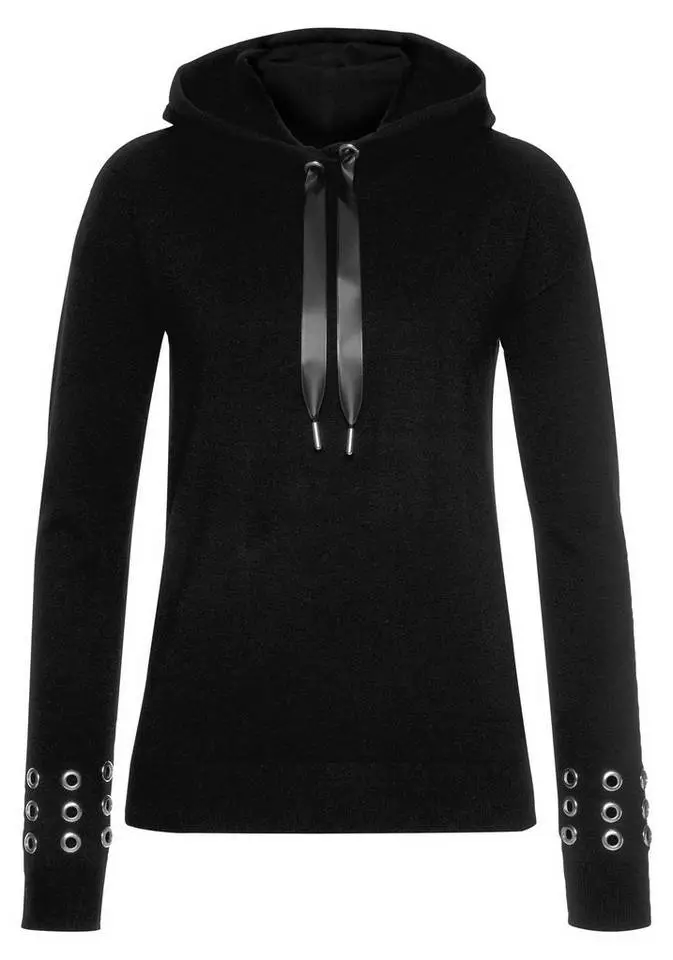 Melrose Strickpullover mit Kapuze und Ösen-Details - NEUE KOLLEKTION 6 Melrose Strickpullover mit Kapuze und Ösen-Details - NEUE KOLLEKTION – Bild 4