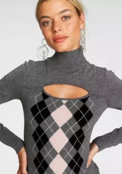 Melrose Rollkragenpullover mit Rauten-Muster 12 Melrose Rollkragenpullover mit Rauten-Muster -Melrose Verkaufsshop 392cd674 d5dc 5583 8603 a258d4545993