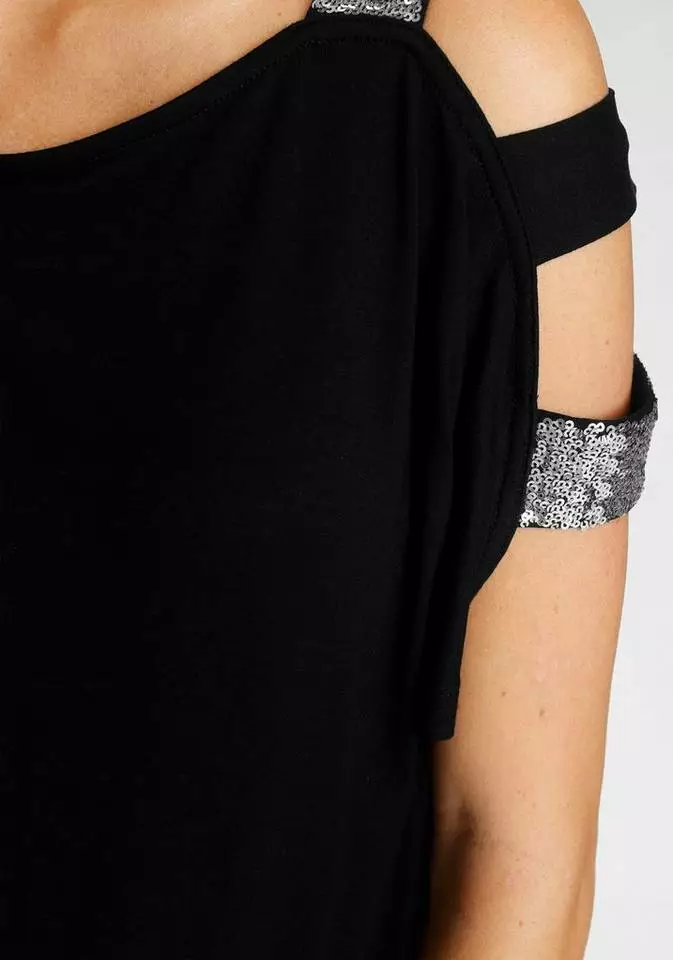 Melrose Fledermausshirt mit Pailletten 5 Melrose Fledermausshirt mit Pailletten – Bild 3