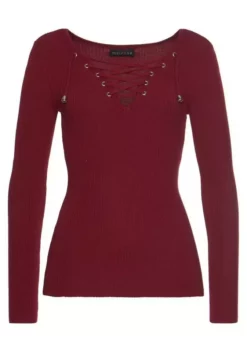 Melrose V-Ausschnitt-Pullover mit Schnürung 13 Melrose V-Ausschnitt-Pullover mit Schnürung -Melrose Verkaufsshop 3a7eec24 ec9e 59e9 a383 a62c6327a7a3