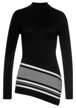 Melrose Stehkragenpullover in asymmetrischem Design mit Streifen 14 Melrose Stehkragenpullover in asymmetrischem Design mit Streifen -Melrose Verkaufsshop 3aaf6aa9 a9f5 5584 bdad 05f7eb185282