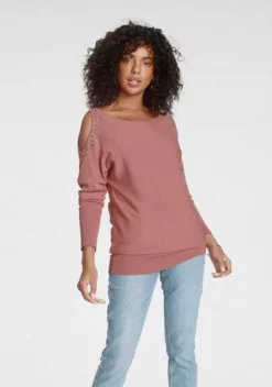 Melrose Fledermauspullover mit Schulter Cut-Out und Ziersteinen 11 Melrose Fledermauspullover mit Schulter Cut-Out und Ziersteinen -Melrose Verkaufsshop 3b1924f4 f1c3 5085 9103 797587abcdc0