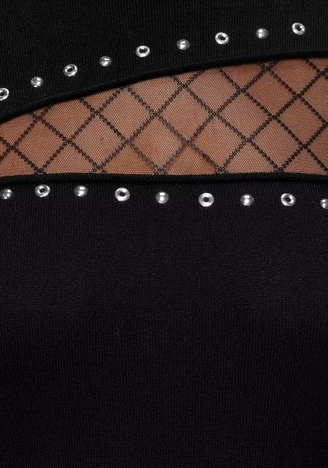 Melrose Strickkleid mit Netz-Detail und Ziernieten 9 Melrose Strickkleid mit Netz-Detail und Ziernieten – Bild 7