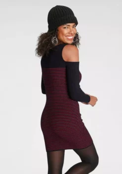 Melrose Strickkleid mit Streifen-Design