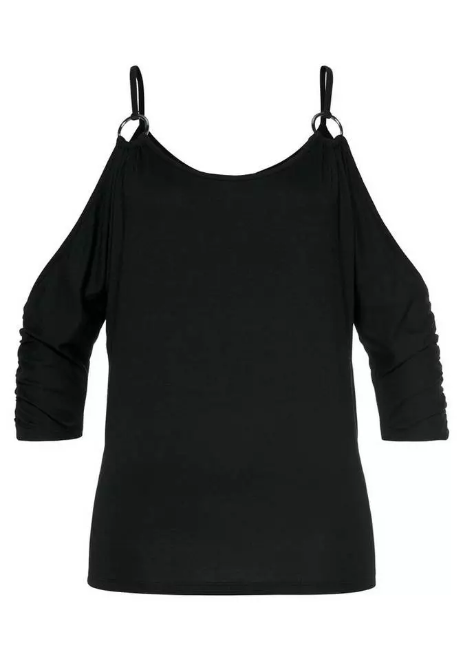 Melrose Fledermausshirt mit Ring-Detail und Ärmelraffung 8 Melrose Fledermausshirt mit Ring-Detail und Ärmelraffung – Bild 6