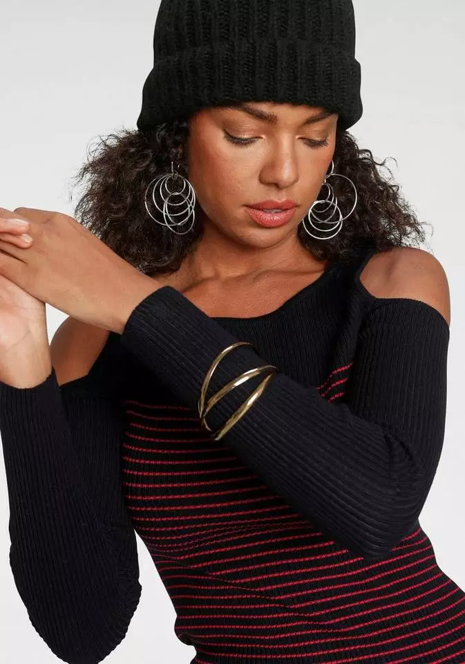 Melrose Strickkleid mit Streifen-Design 6 Melrose Strickkleid mit Streifen-Design – Bild 4