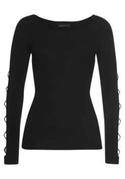 Melrose Rundhalspullover mit Zier-Schnürung am Ärmel 16 Melrose Rundhalspullover mit Zier-Schnürung am Ärmel -Melrose Verkaufsshop 4a095848 2a9a 5bfa a5b2 d8e2a735740a