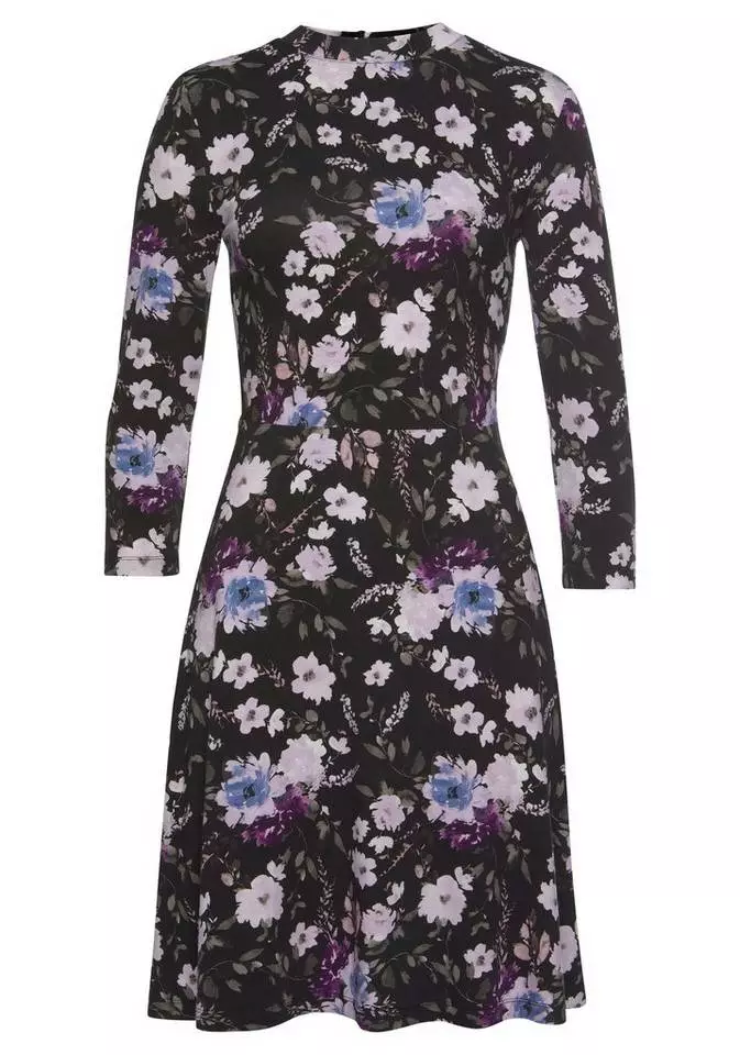 Melrose Jerseykleid mit verschiedenen Dessins Schwarz-geblümt, Rot-kariert 8 Melrose Jerseykleid mit verschiedenen Dessins Schwarz-geblümt, Rot-kariert – Bild 6