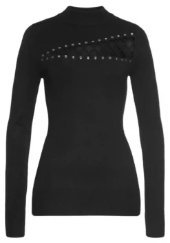 Melrose Stehkragenpullover mit Netz-Detail und Ziernieten 12 Melrose Stehkragenpullover mit Netz-Detail und Ziernieten -Melrose Verkaufsshop 4acb41ff 7258 5bb3 9368 66a12c41feb9