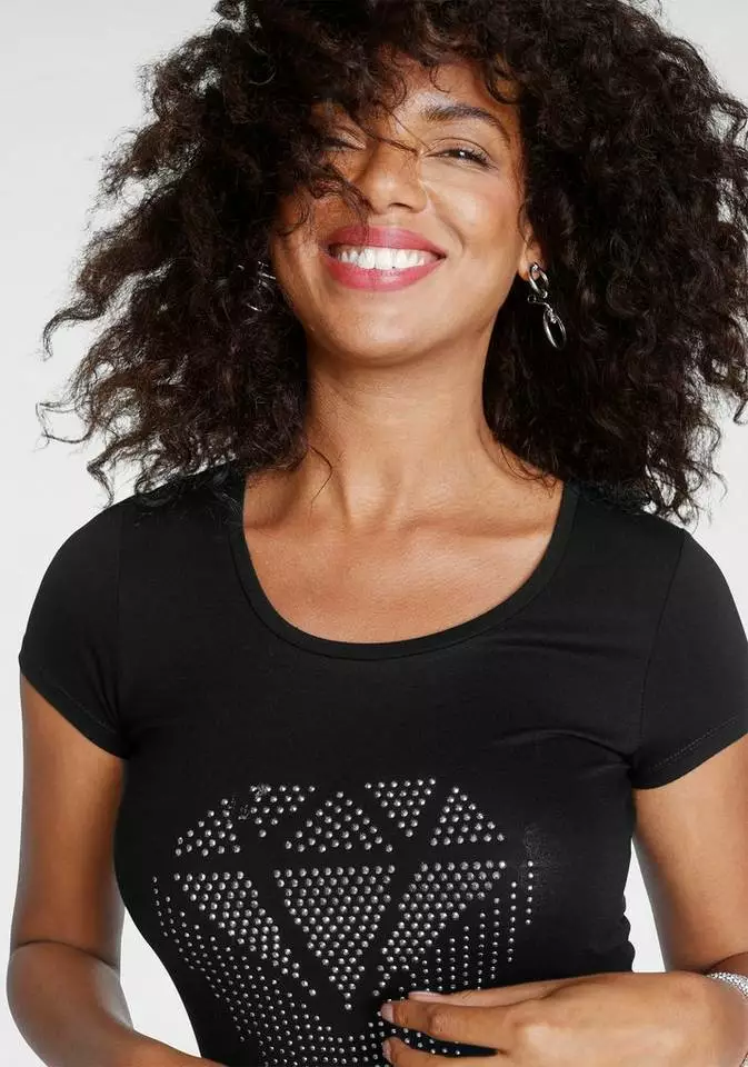 Melrose Rundhalsshirt mit Ziernieten 5 Melrose Rundhalsshirt mit Ziernieten – Bild 3