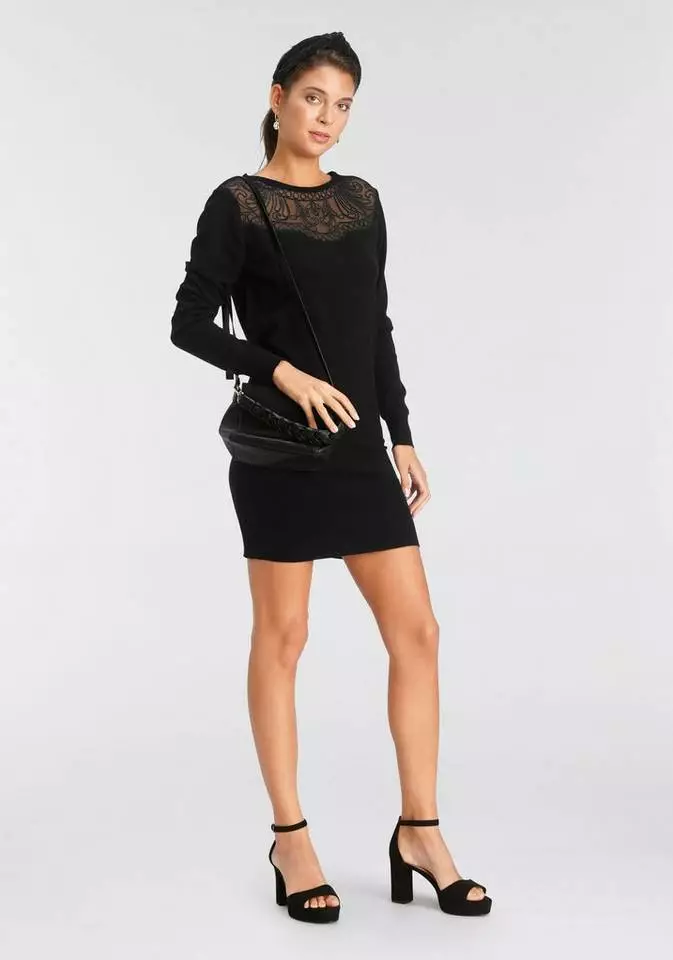 Melrose Strickkleid mit Spitzen-Applikation - NEUE KOLLEKTION 6 Melrose Strickkleid mit Spitzen-Applikation - NEUE KOLLEKTION – Bild 4