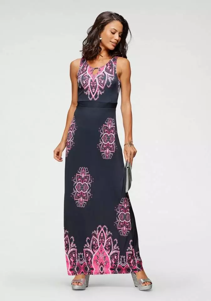 Melrose Maxikleid mit femininen Ornamenten 4 Melrose Maxikleid mit femininen Ornamenten – Bild 2