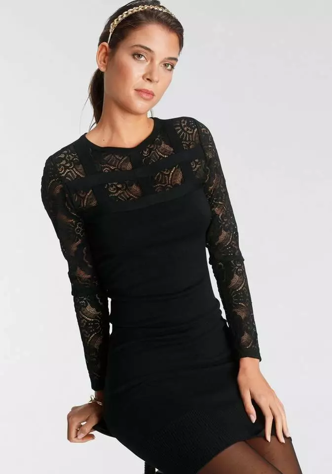 Melrose Strickkleid mit Spitze - NEUE KOLLEKTION 4 Melrose Strickkleid mit Spitze - NEUE KOLLEKTION – Bild 2