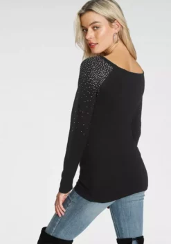Melrose Carmenpullover mit dekorativen Glitzersteinen 17 Melrose Carmenpullover mit dekorativen Glitzersteinen -Melrose Verkaufsshop 569c8ead a449 5482 b407 0354a242de7f