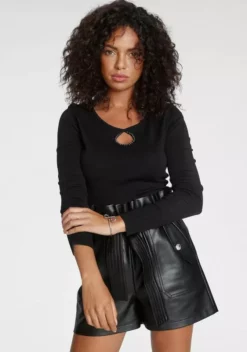 Melrose Rundhalspullover mit Zierperlen Lindgrün, Schwarz 15 Melrose Rundhalspullover mit Zierperlen Lindgrün, Schwarz -Melrose Verkaufsshop 5bace40a 2b57 5e43 b9cb 9685e295464e