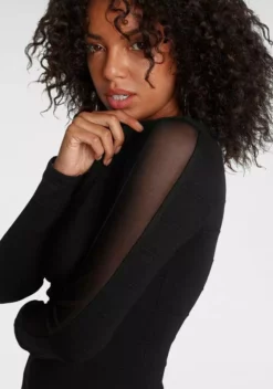 Melrose Strickkleid mit Mesh-Streifen 11 Melrose Strickkleid mit Mesh-Streifen -Melrose Verkaufsshop 5d2e1059 cc77 5e05 8a0a 90f23f77df34