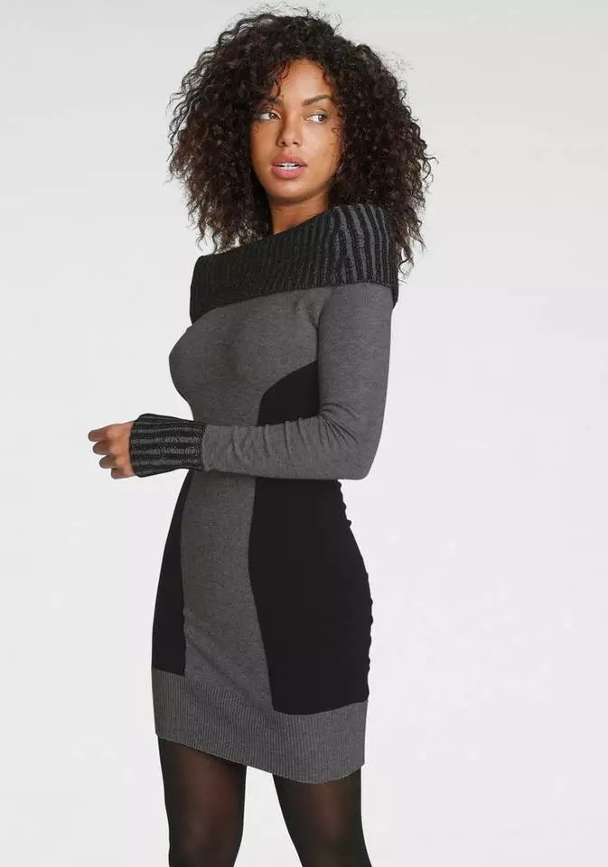 Melrose Strickkleid mit Carmen-Ausschnitt 3 Melrose Strickkleid mit Carmen-Ausschnitt