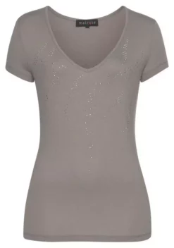 Melrose T-Shirt mit Glitzersteinen Grau, Schwarz 14 Melrose T-Shirt mit Glitzersteinen Grau, Schwarz -Melrose Verkaufsshop 60c42d33 27d8 5c59 b408 7acfb223b6dc